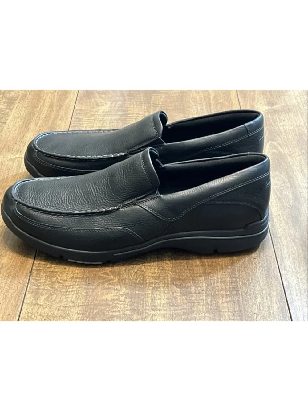Rockport Eberdon Men's 14 Black Slip-on Loafers K71228 Leather Trutech